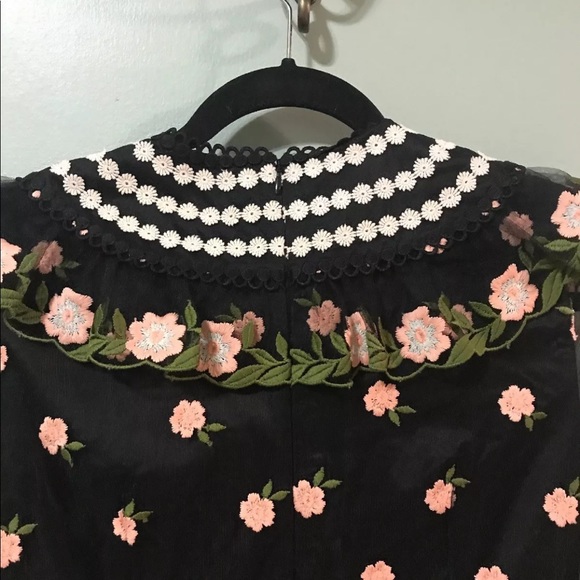 New Orla Kiely embroidered tulle Zora dress sz 4 - Picture 7 of 7